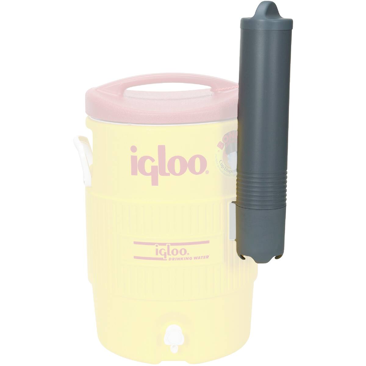 BON + . REDA igloo Cone Cup igloo. DRINKING WATER