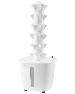 VEVOR - Hydroponic Growing System, 30 Pods Vertical 6 Tiers Hydroponic Tower, Home Hydronic Garden with Water Pump & Timer - White