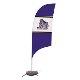 Victory Corps - James Madison Dukes 7.5' Razor Feather Stake Flag with Base - Multicolor