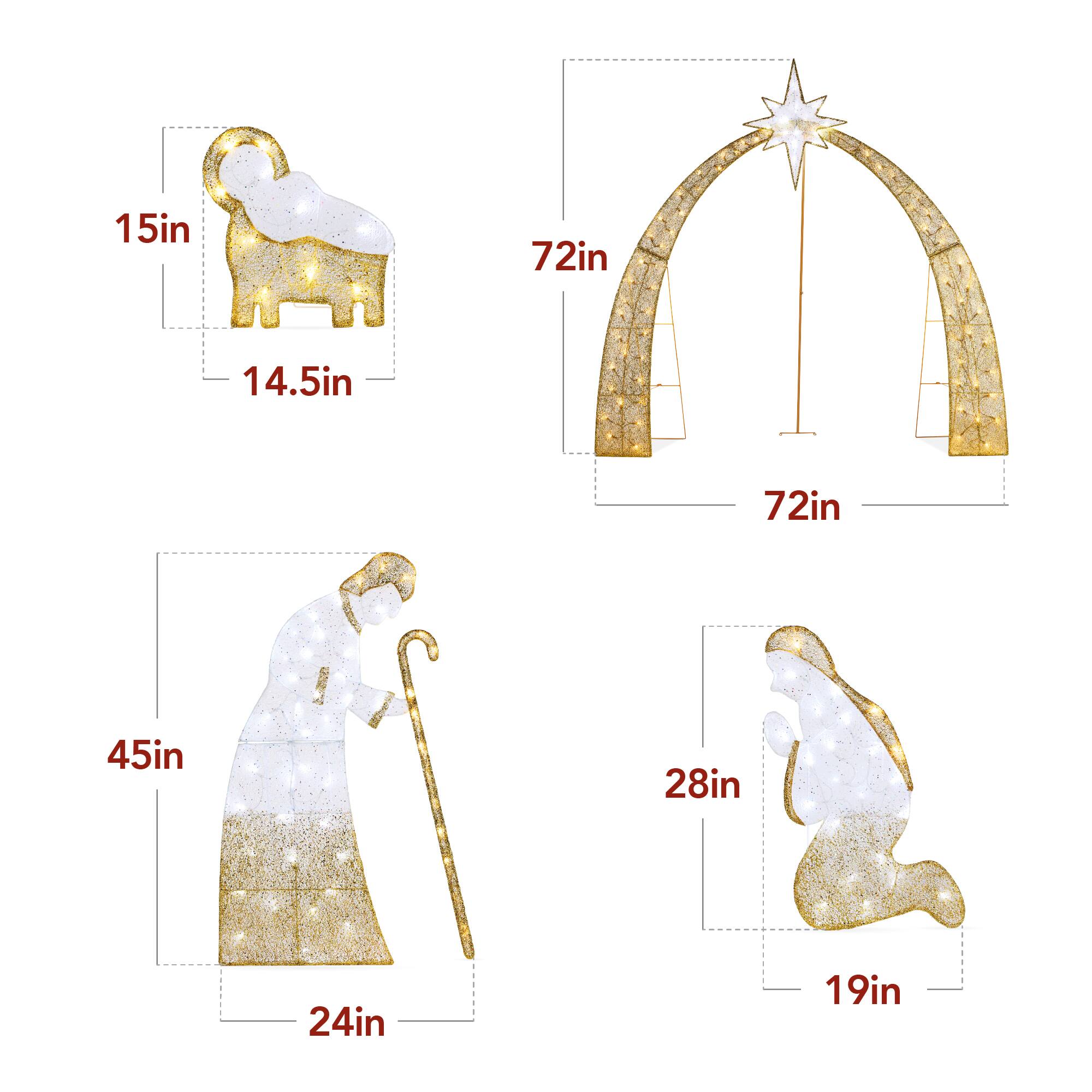 15in x 14.5in  
72in x 72in  
45in x 24in  
28in x 19in