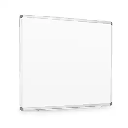 Luxor - Magnetic Porcelain Dry-Erase Whiteboard, Aluminum Frame, 48"W x 36"H (DEWM002)