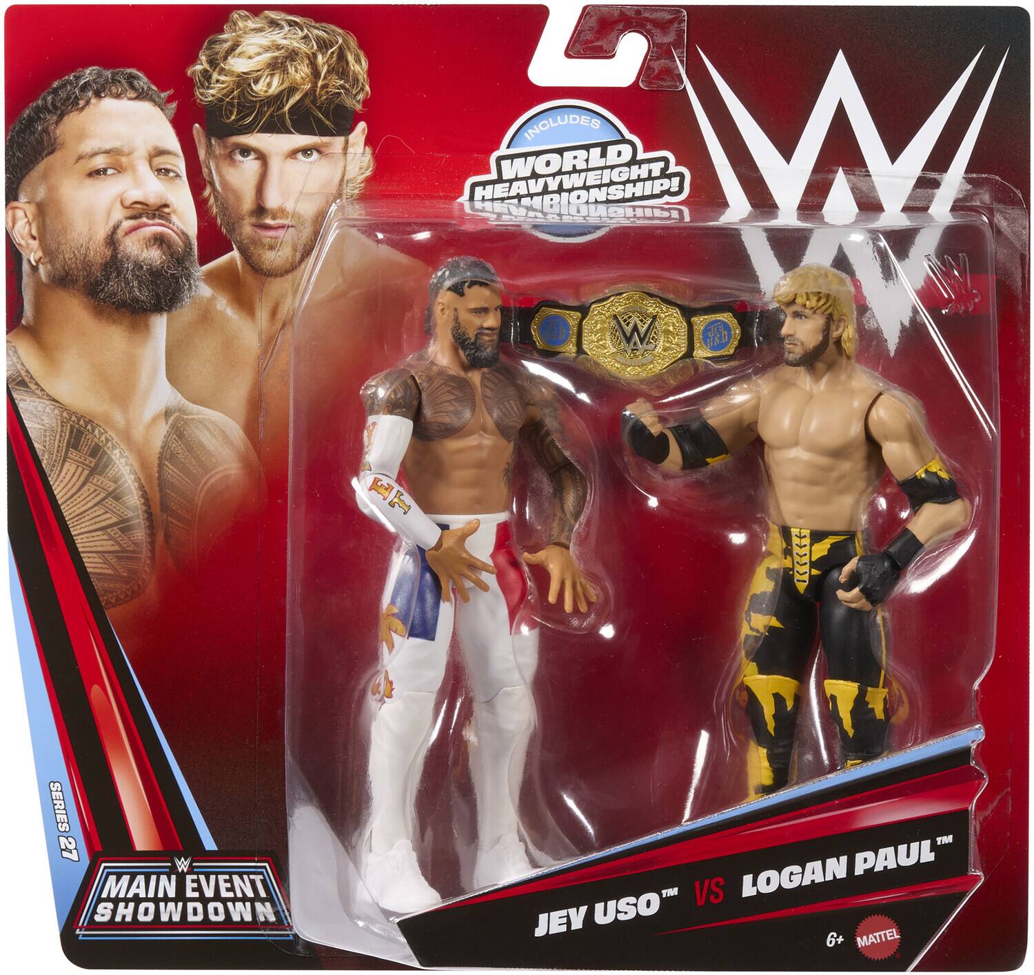 U INCLUDES W HEAVYWEIGHT WORLD CHAMPIONSHIP! THE MAIN EVENT SHOWDOWN TM LOGAN PAUL USO TM VS JEV USO 6+