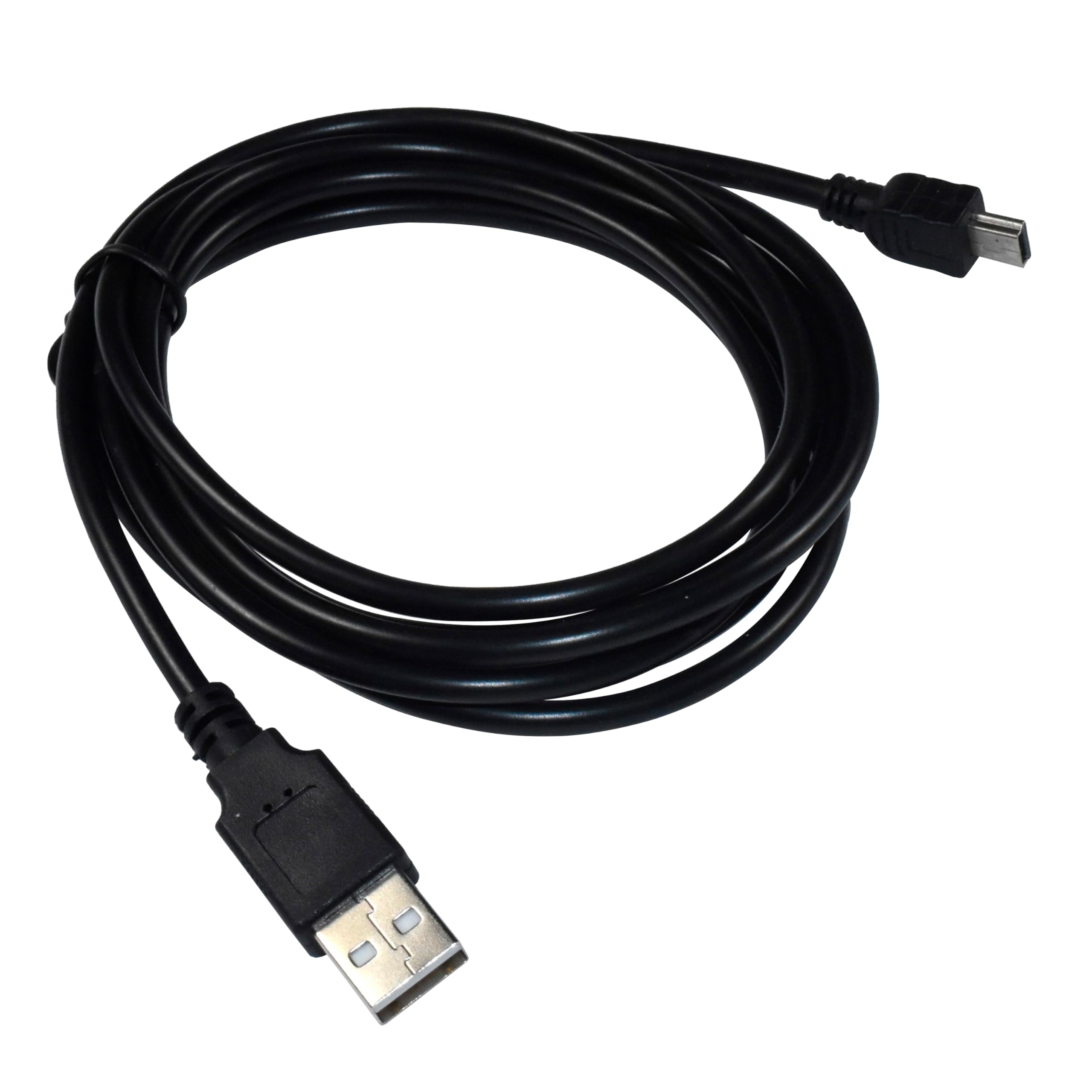 Alt View 2. HQRP - 6 ft USB-A to Mini-USB B Cable - Data Transfer and Charging - Compatible with Sony Handycam DCR-DVD610 DCR-DVD650 - Black.