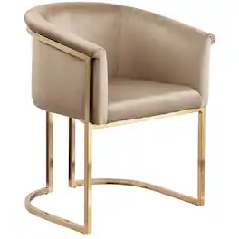 Meridian Furniture - Tierra Velvet Dining Chair - Beige