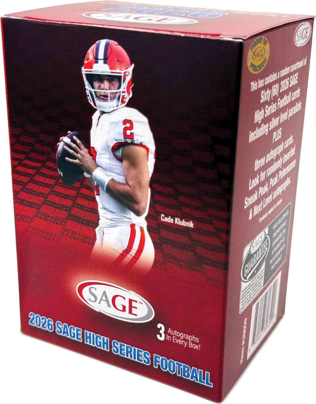 SAGE OF SAGE PA (SACE) TEO assarmed id 1 raadlom or contatis 2026 SAGE Tks 0g) Surty Footbhal karns Ngh Series leel Jparales 2 siner including PLUS tans three autograph risceread for randomly Rebrmantce Look Peak, Peak autogrants Sneak Mext Level & spir Cade Klubnik Satens 3 CAGE GUARANES SAGE 2026 SAGE 6090E HIGH 3 In Autographs Every Box! SERIES temn FOOTBALL