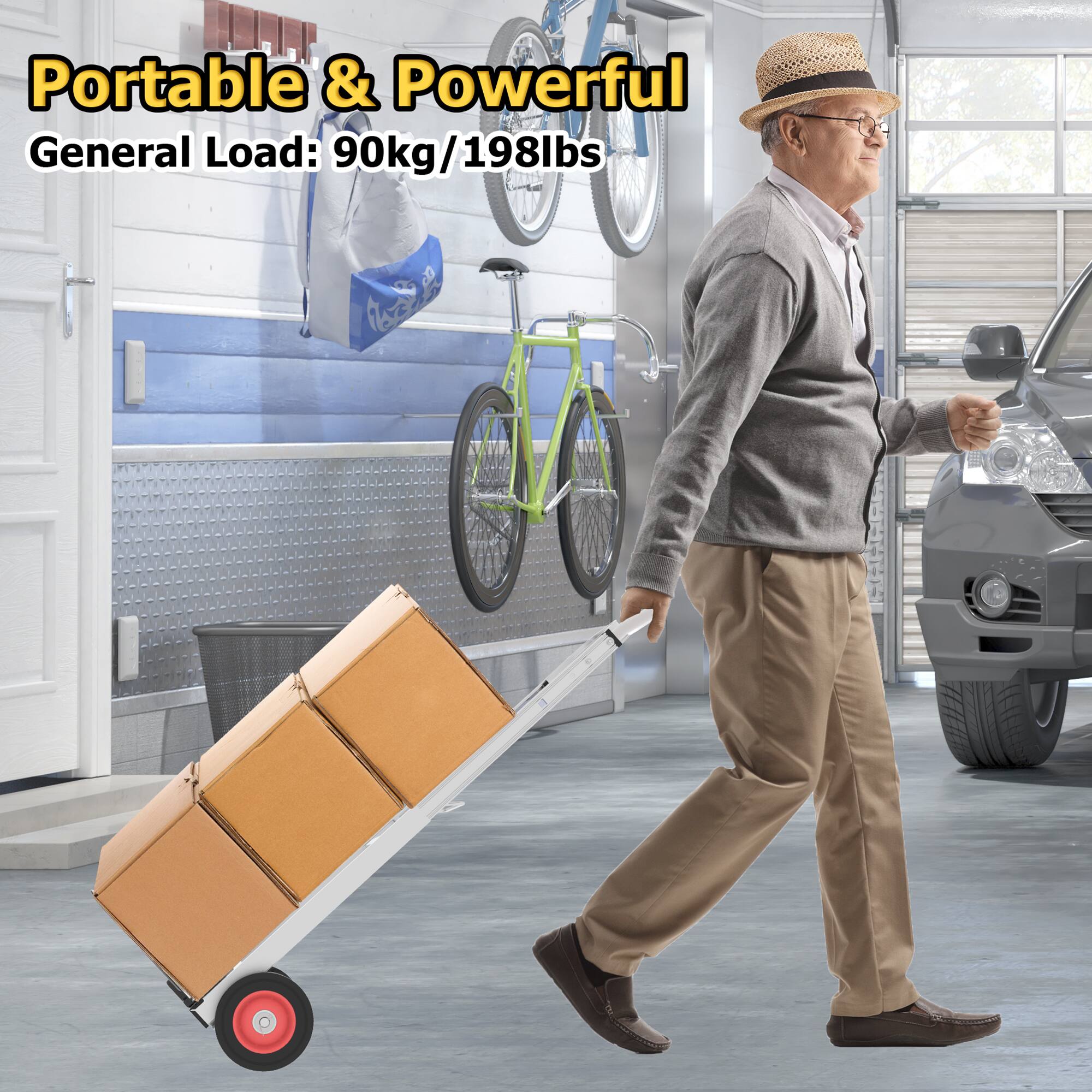 Portable & Powerful  
General Load: 90kg/198lbs