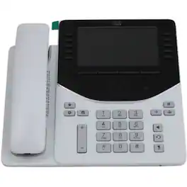 Cisco - 9861 Business VoIP IP Desk Phone DP-9861-K9 SIP 5in Color LCD 800x480 Wi-Fi Bluetooth Gigabit PoE - First Light