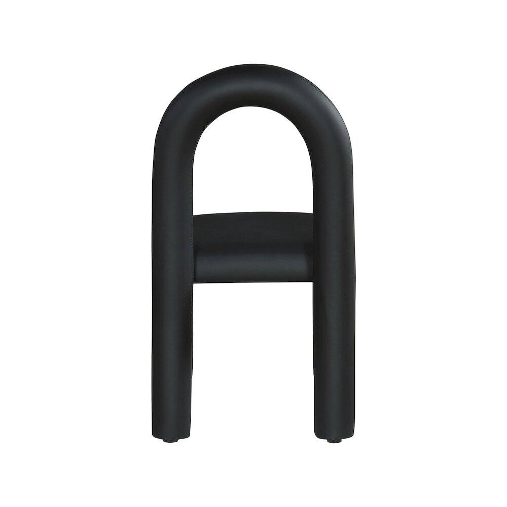 Alt View 4. Meridian Furniture - Amari Black Vegan Leather Dining Chair, Set of 2 - Black.