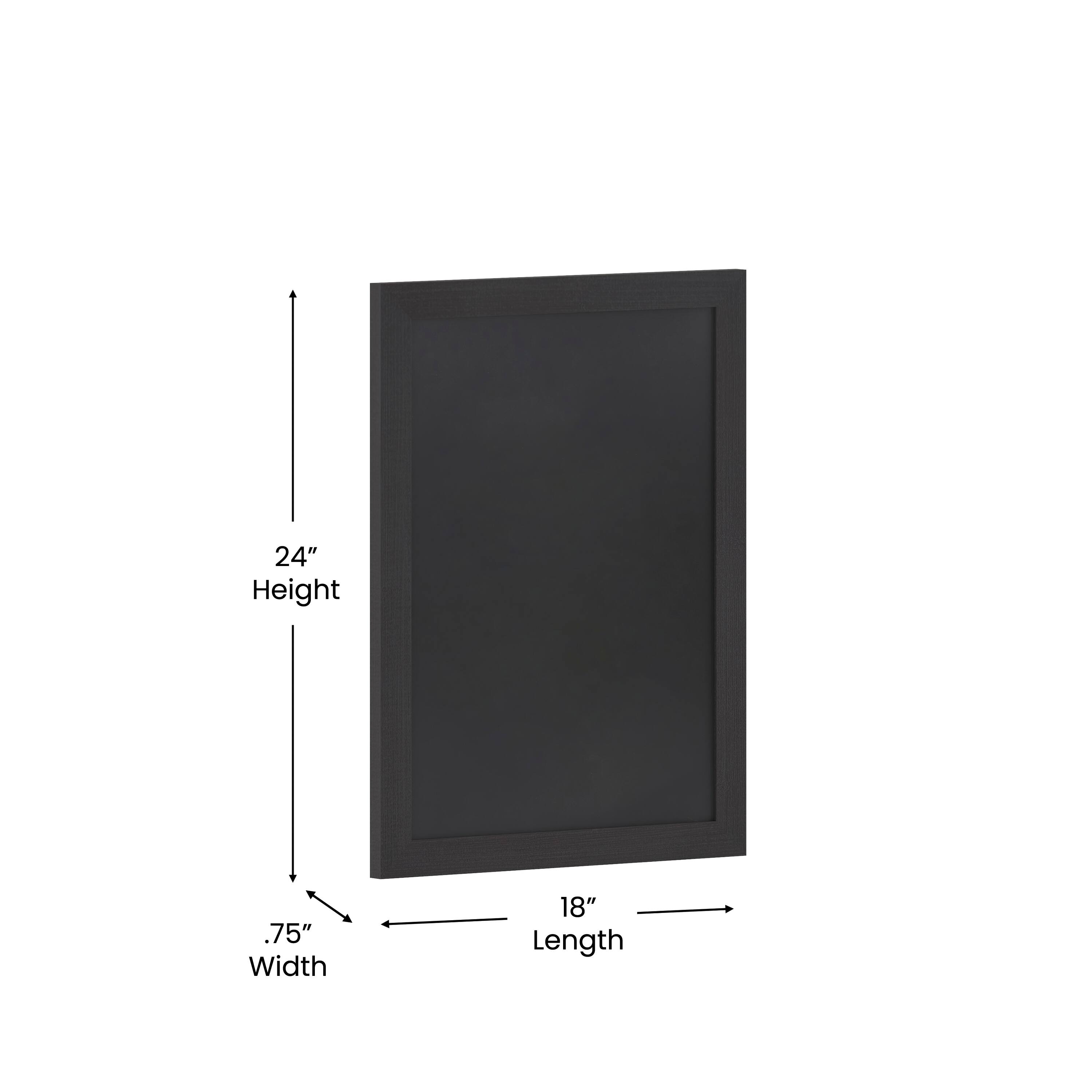24" Height, .75" Width, 18" Length