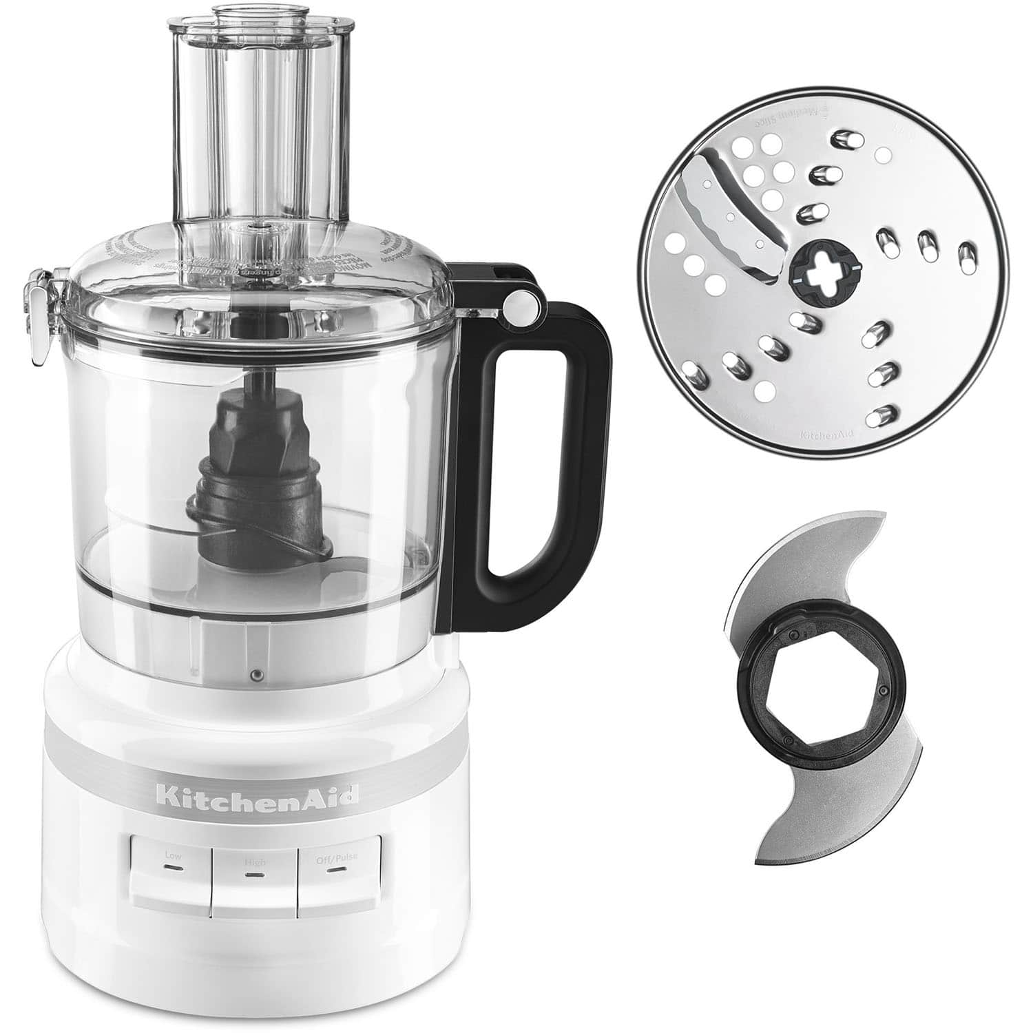 KitchenAid - Easy Store 7-Cup Food Processor - White - Front_Zoom