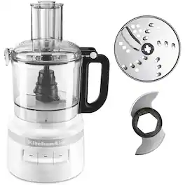 KitchenAid - Easy Store 7-Cup Food Processor - White