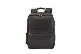Luxorro - Leather Backpack for men. Fits 17" Laptop - Black