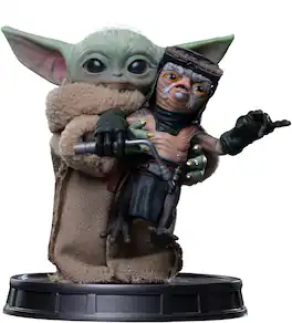 Iron Studios - The Mandalorian and Grogu - 1/4 Scale Statue - Grogu No Squeezy - COLLECTIBLES - Multicolor