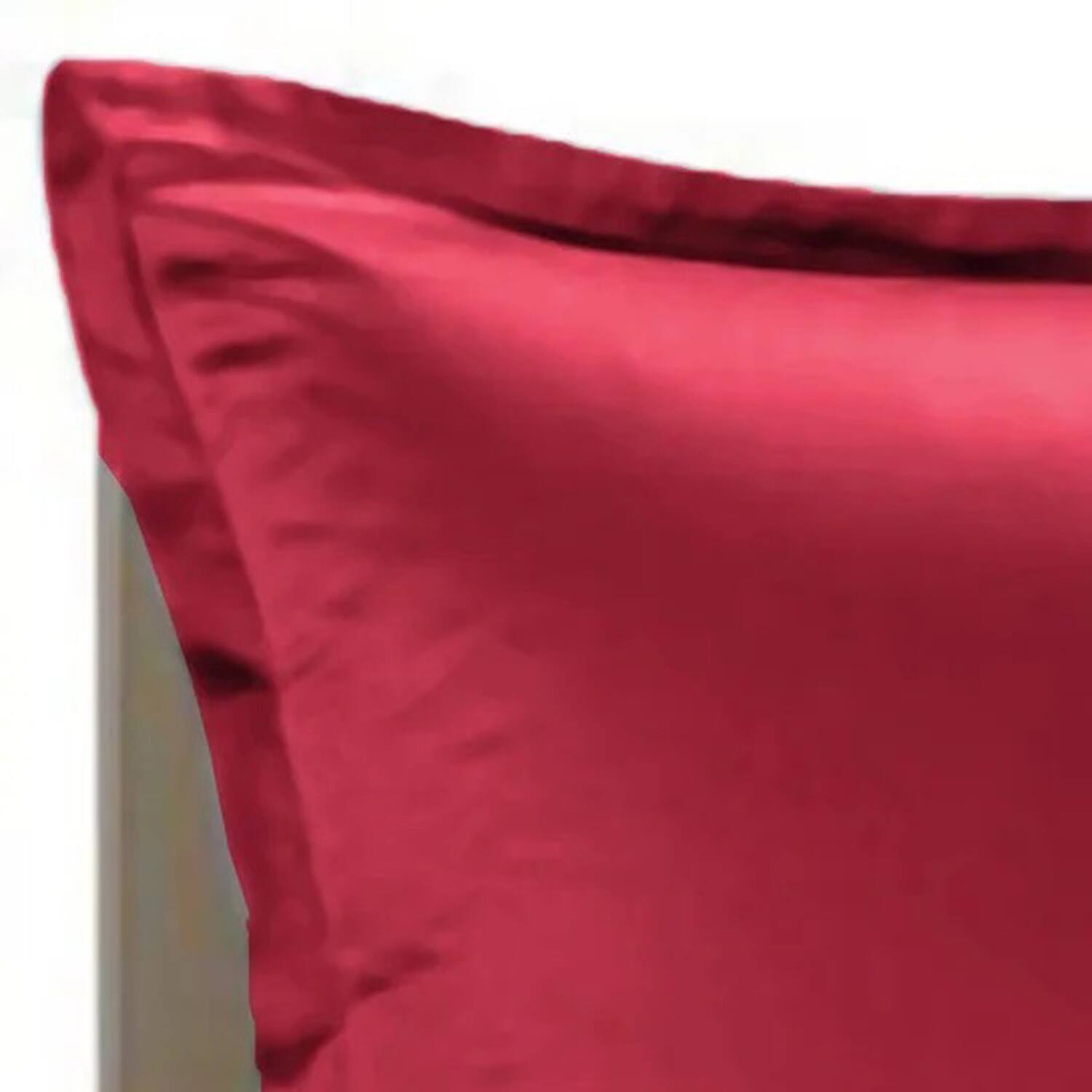 Alt View 2. Home Collection - Brielle Home 100% Premium 250 TC Modal Sateen Duvet Cover Set 108" x 98" and Two 20" x 26" Shams Set Full/Queen Red - Red.