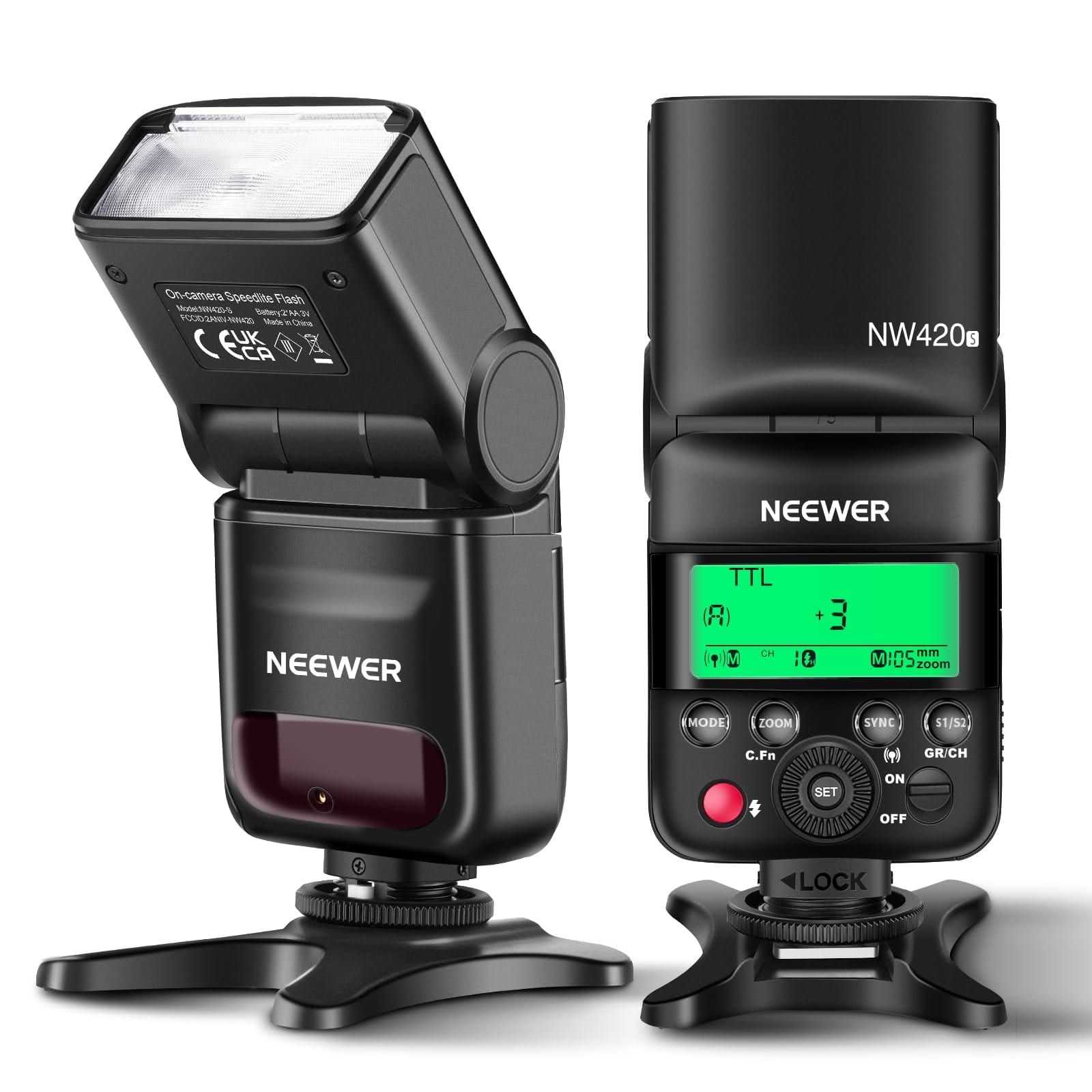 Neewer - NW420-S Mini TTL Flash for Sony, GN36, HSS, 2.4G Master/Slave