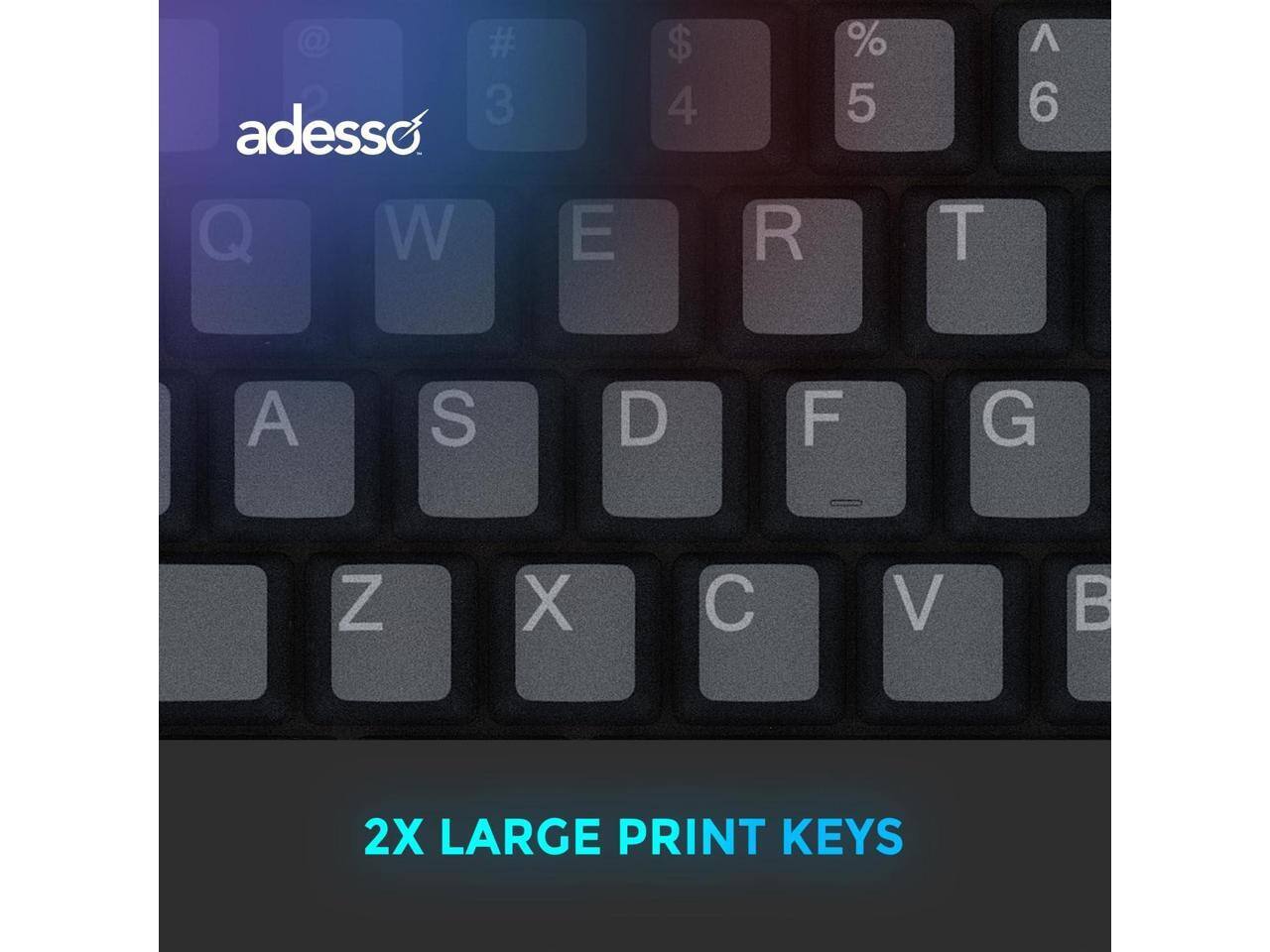 @ # 3 adesso Q W E $ 4 R % 5 T A 6 A S D F G I Z X C V B 2X LARGE PRINT KEYS