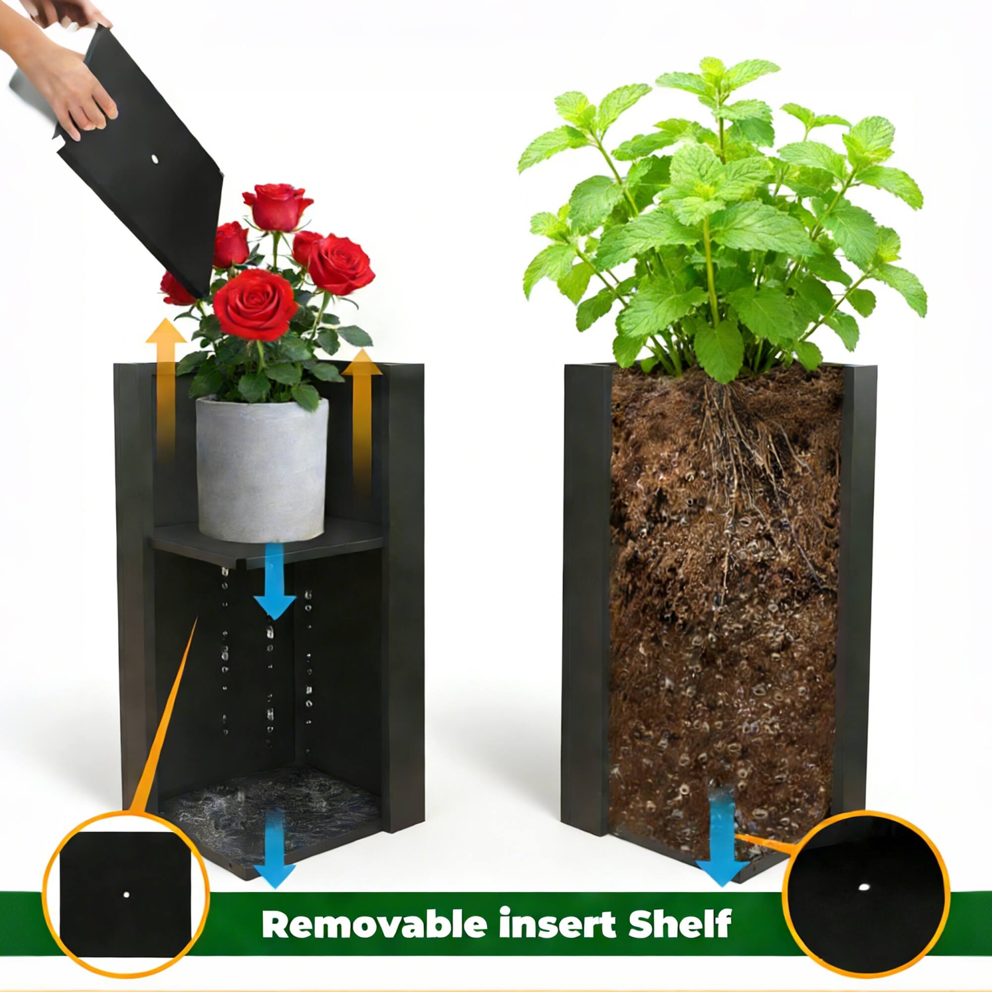 Removable insert Shelf