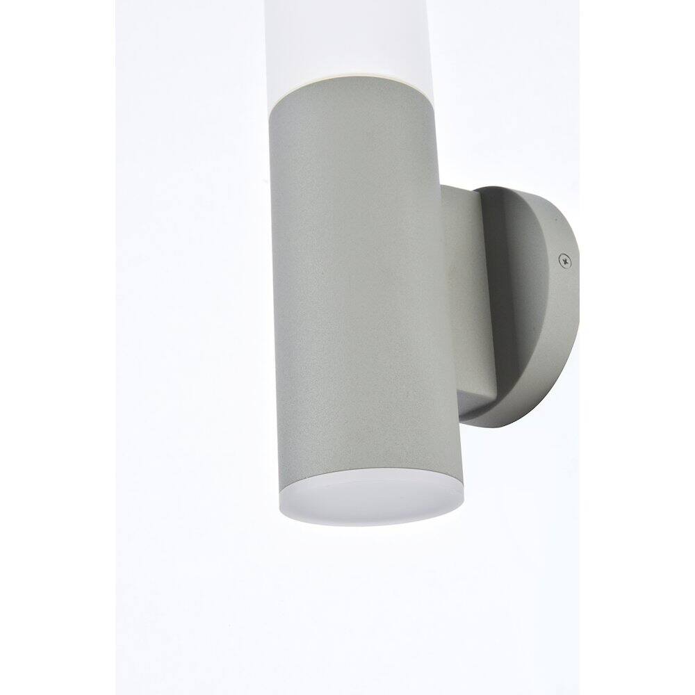 Left. Living District - Raine Integrated Led Wall Sconce In Silver - Silver.