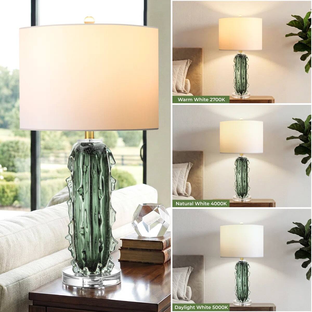 Warm White 2700K  
Natural White 4000K  
Daylight White 5000K