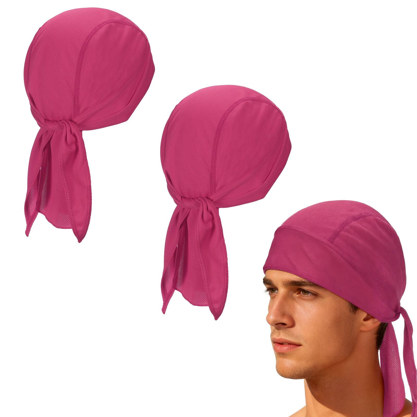 Unique Bargains - Cooling Do Rags, Sweat Wicking Skull Caps, Breathable Motorcycle Head Wrap, 2pcs - For M/W, Cycling/Running/Hiking - Rose Red price history on PriceWatchPro