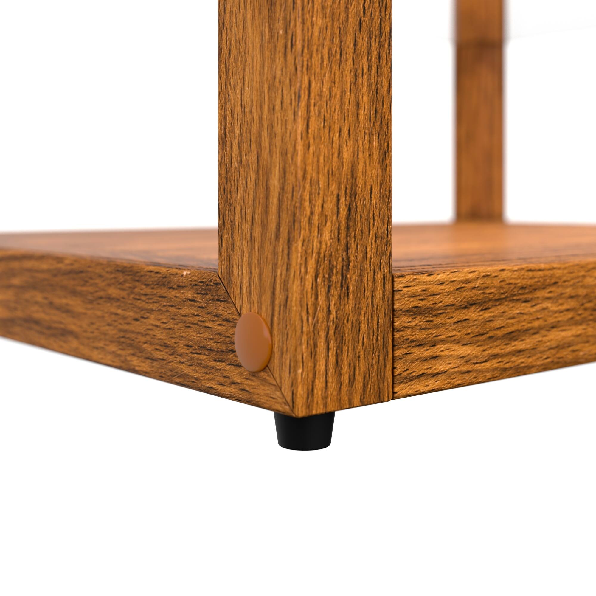 Alt View 8. Koolmore - 20 In. 3-Tier Artisan Light Wooden Bakery Square Display case, 2.5 cu. ft. (KM-BDW-20L) - Ash wood color.