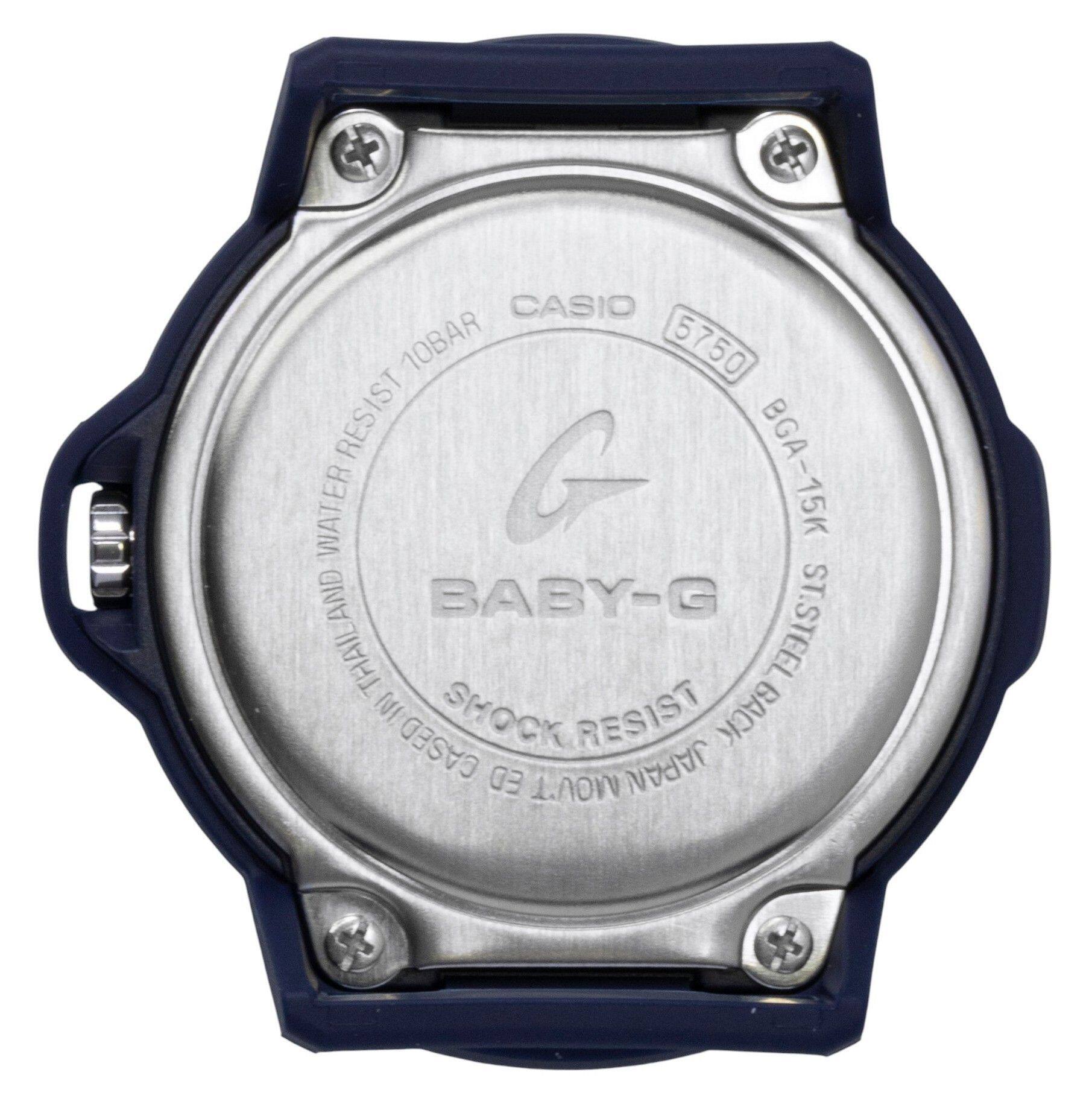 CASIO 10BAR 5750 RESIST G BGA-15K WATER AND BABY-G ST.STEEL THAIL SMOCK RESIST BACK CASED ED MOUT JAPAN