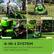 A Greenworks Greenworld BAGGING TURBO LEAF PICKUP BOY 3 SIDE DISCHARGE MULCHING 4-IN-1 SYSTEM REAR BAGGER, MULCH, SIDE DISCHARGE AND TURBO LEAF PICKUP
