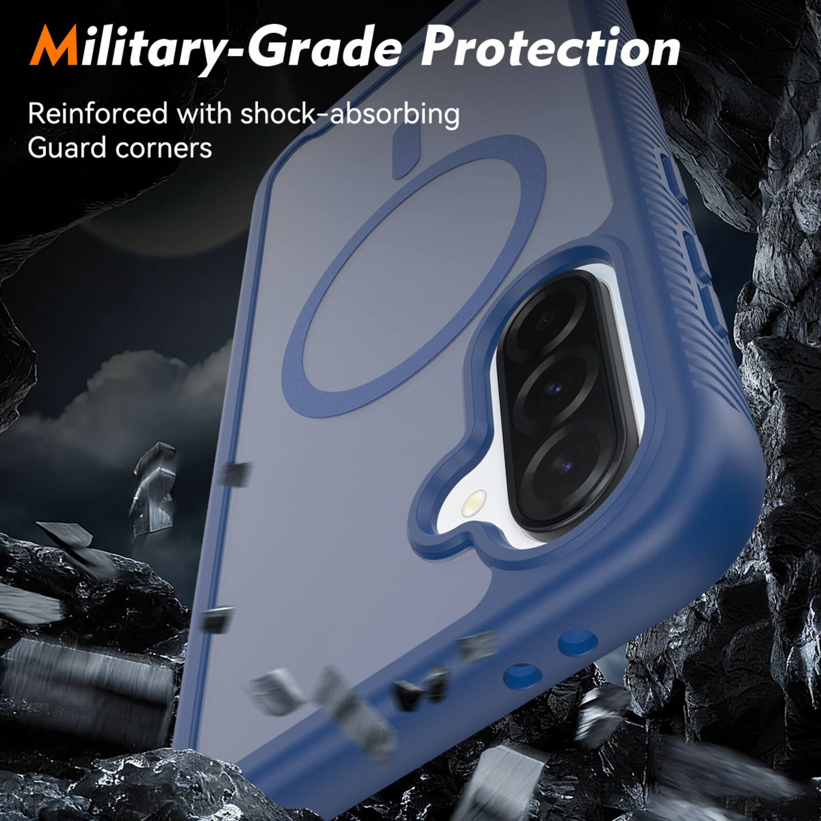 Military-Grade Protection  
Reinforced with shock-absorbing Guard corners