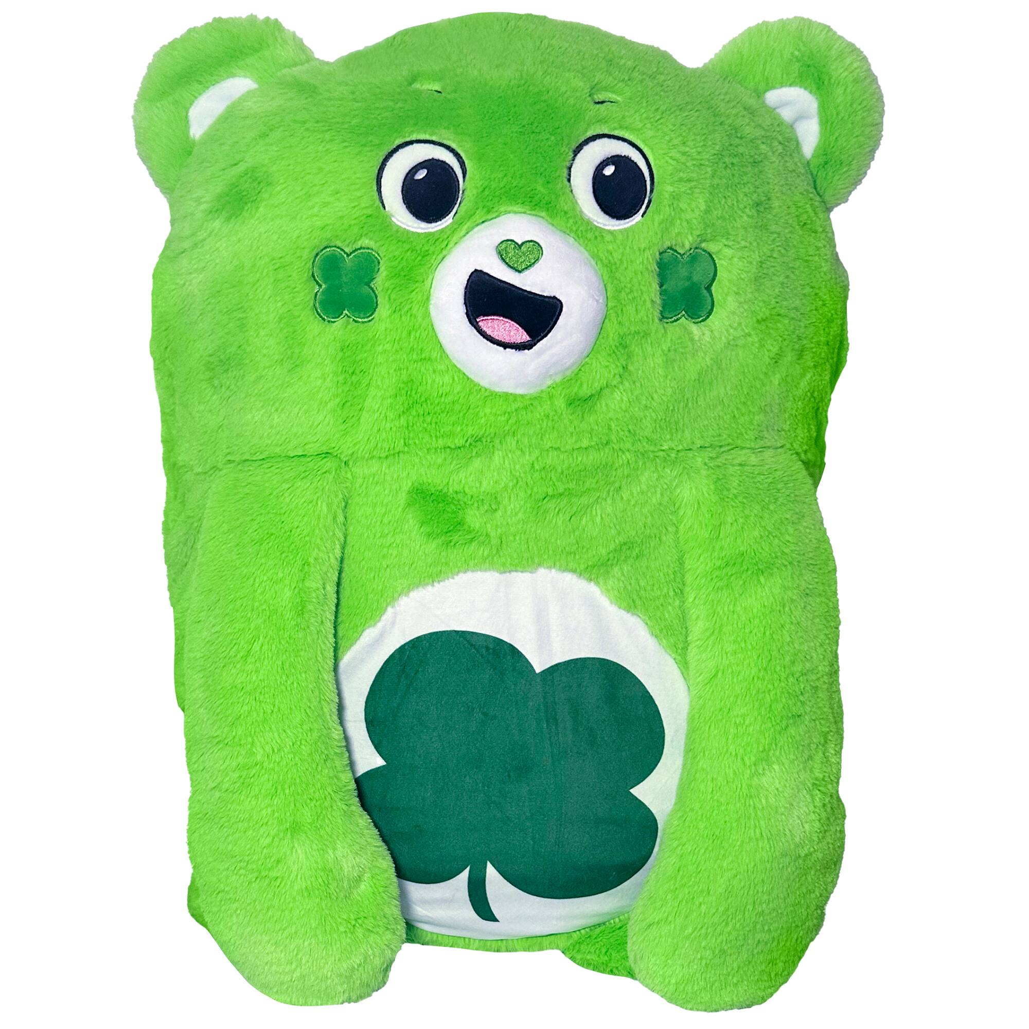 Front. Happy Nappers - Happy Nappers: Care Bears Pillow Pocket Pal - Good Luck Bear - Plush Character Pillow Case.