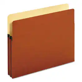 Tops Business Forms - Standard Expanding File Pockets, 1.75" Expansion, Letter Size, Redrope, 25/Box