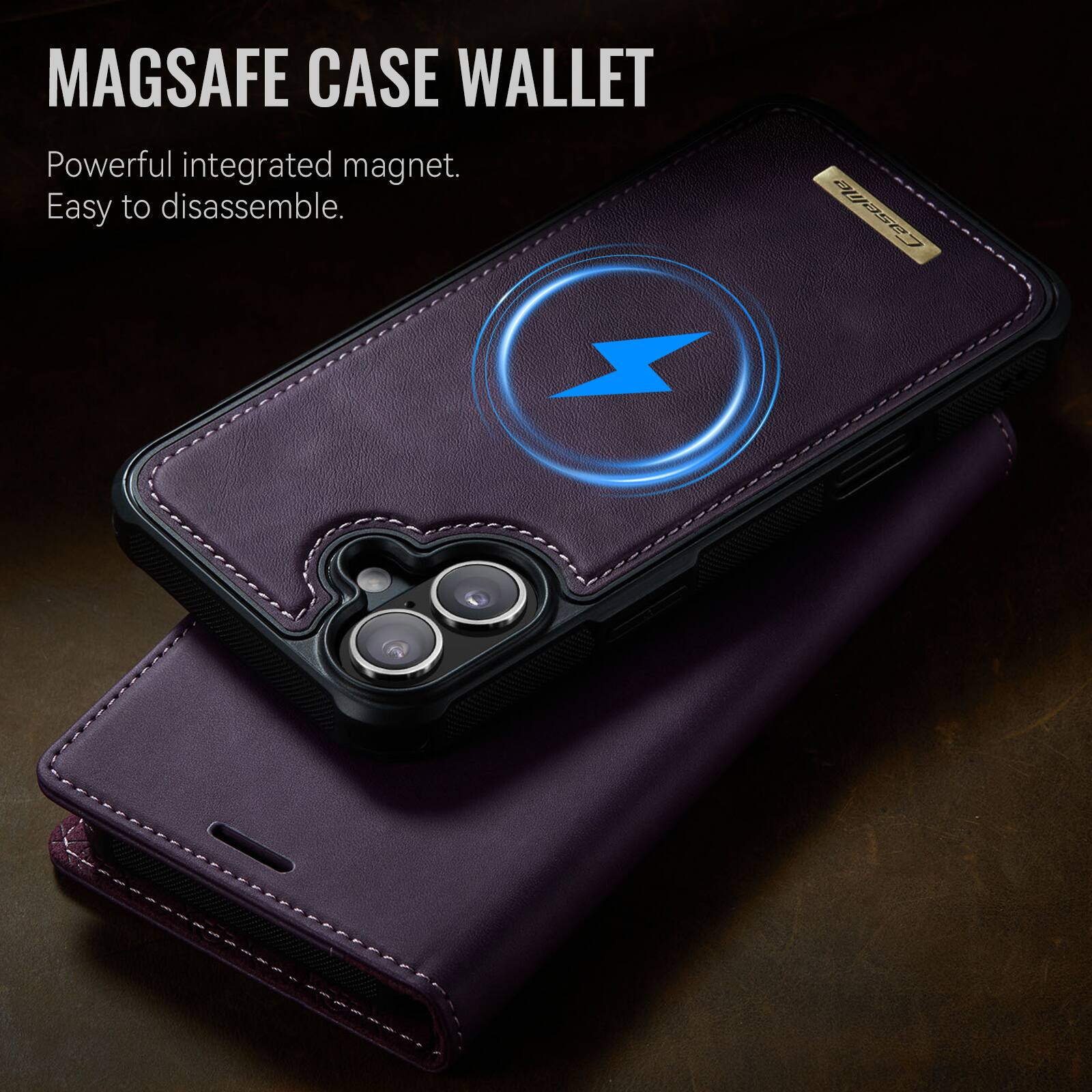 MAGSAFE CASE WALLET

Powerful integrated magnet.  
Easy to disassemble.