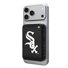 Keyscaper - Chicago White Sox Wireless Magnetic Power Bank - Black