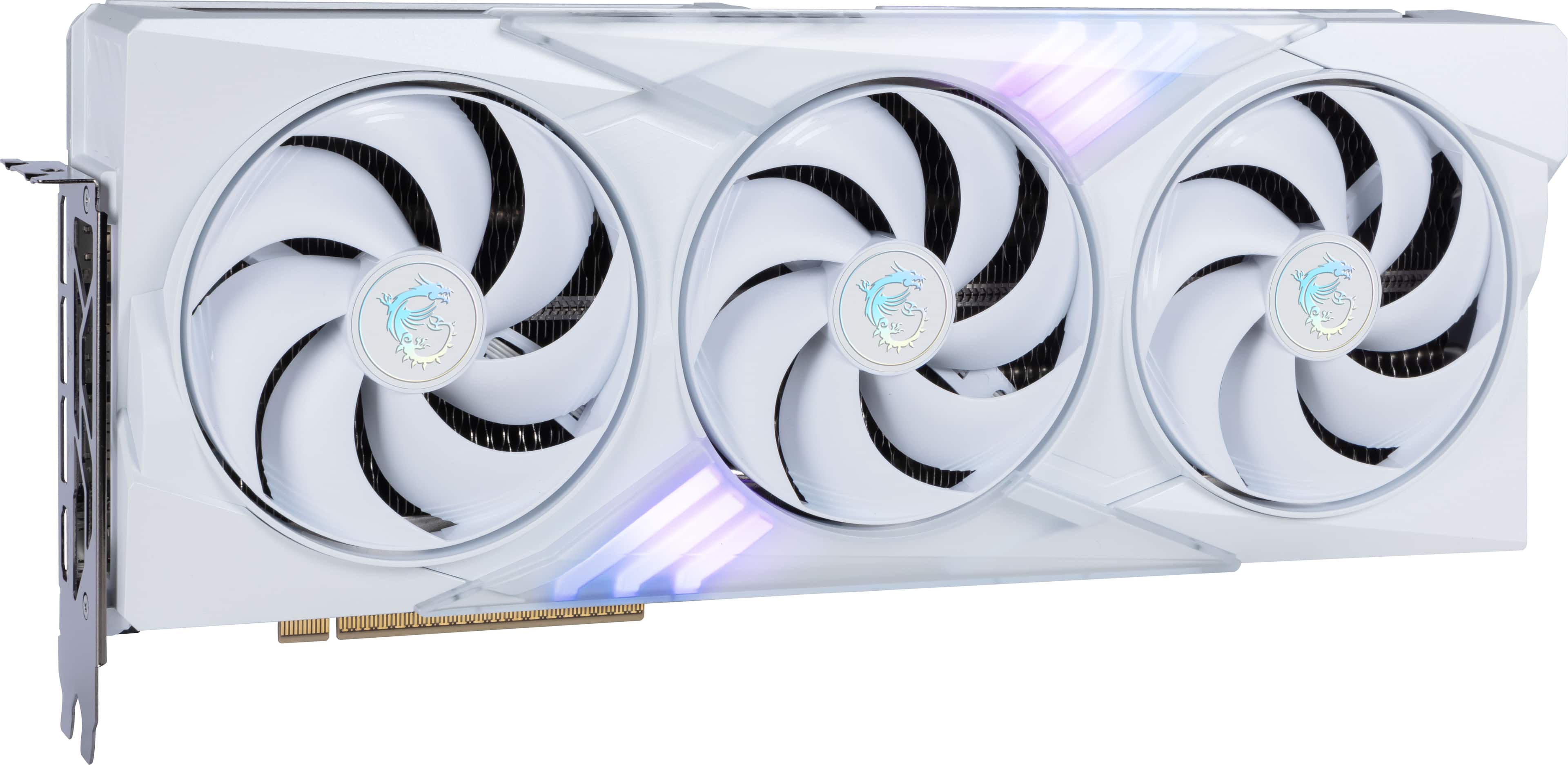 Left. MSI - NVIDIA GeForce RTX 5070 TI 16G GAMING TRIO OC WHITE 16GB GDDR7 PCI Express Gen 5 Graphics Card - White.