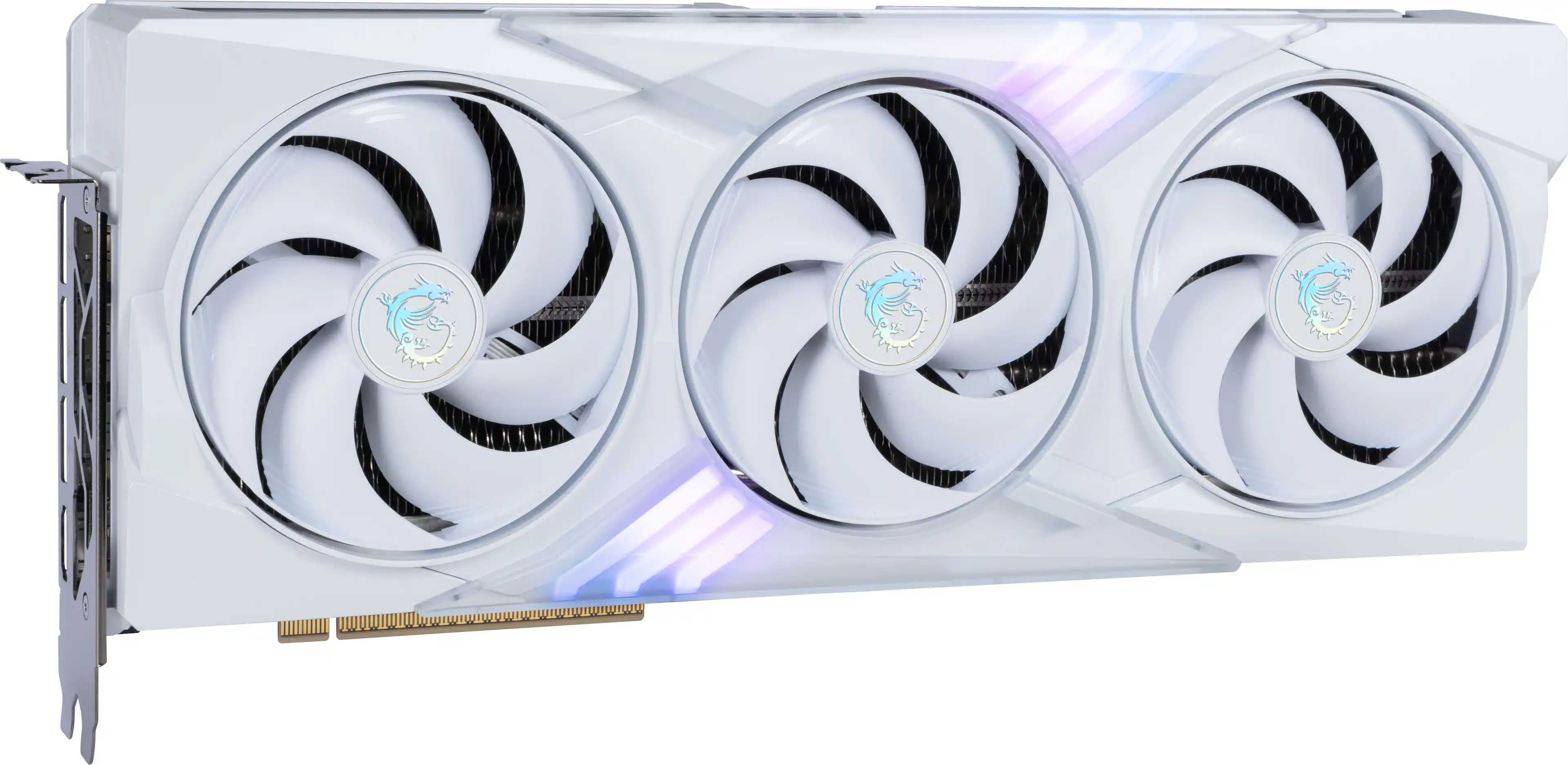 Left. MSI - NVIDIA GeForce RTX 5070 TI 16G GAMING TRIO OC WHITE 16GB GDDR7 PCI Express Gen 5 Graphics Card - White.