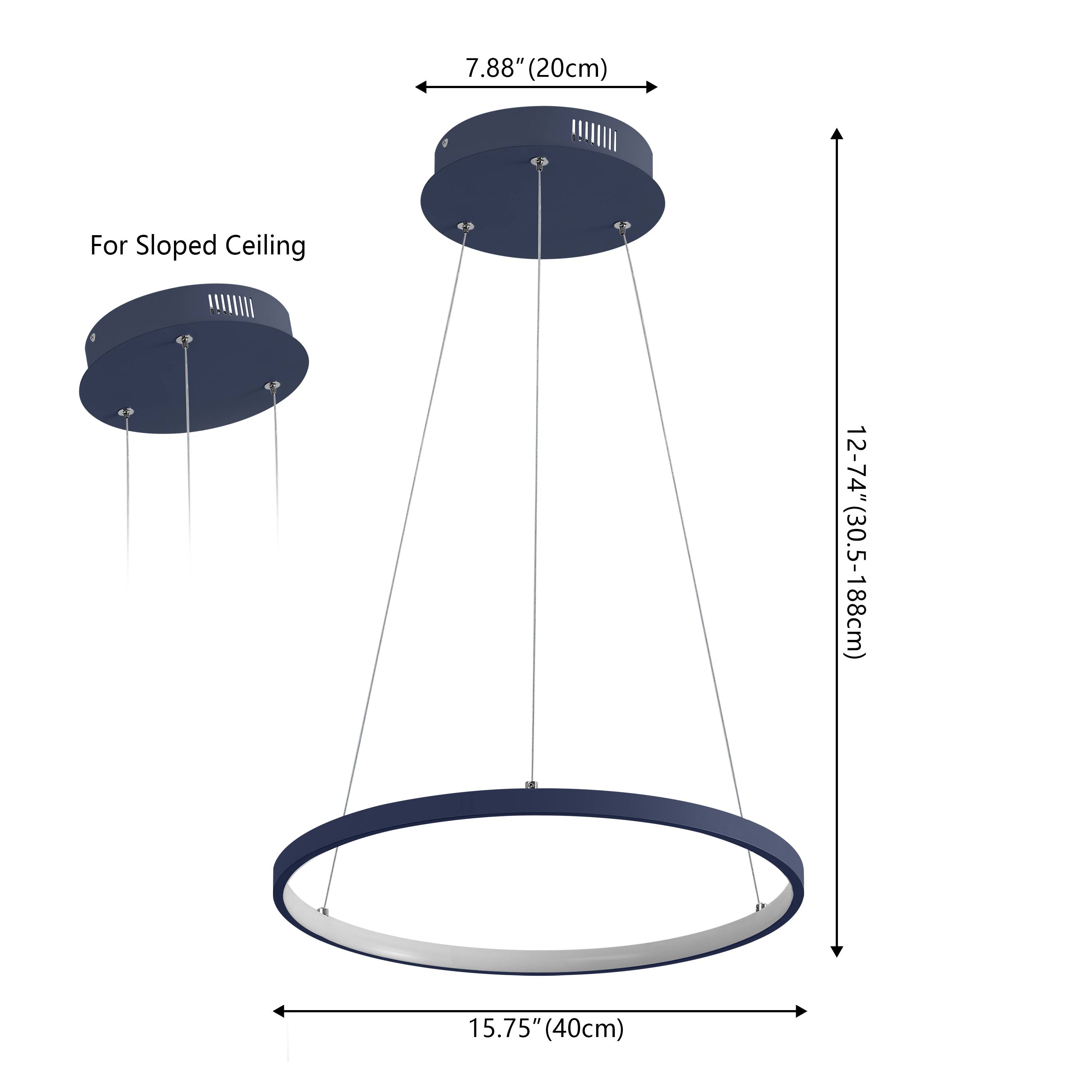 Jonathan Y Brice 15.75" Modern Contemporary Metal Round Dimmable ...