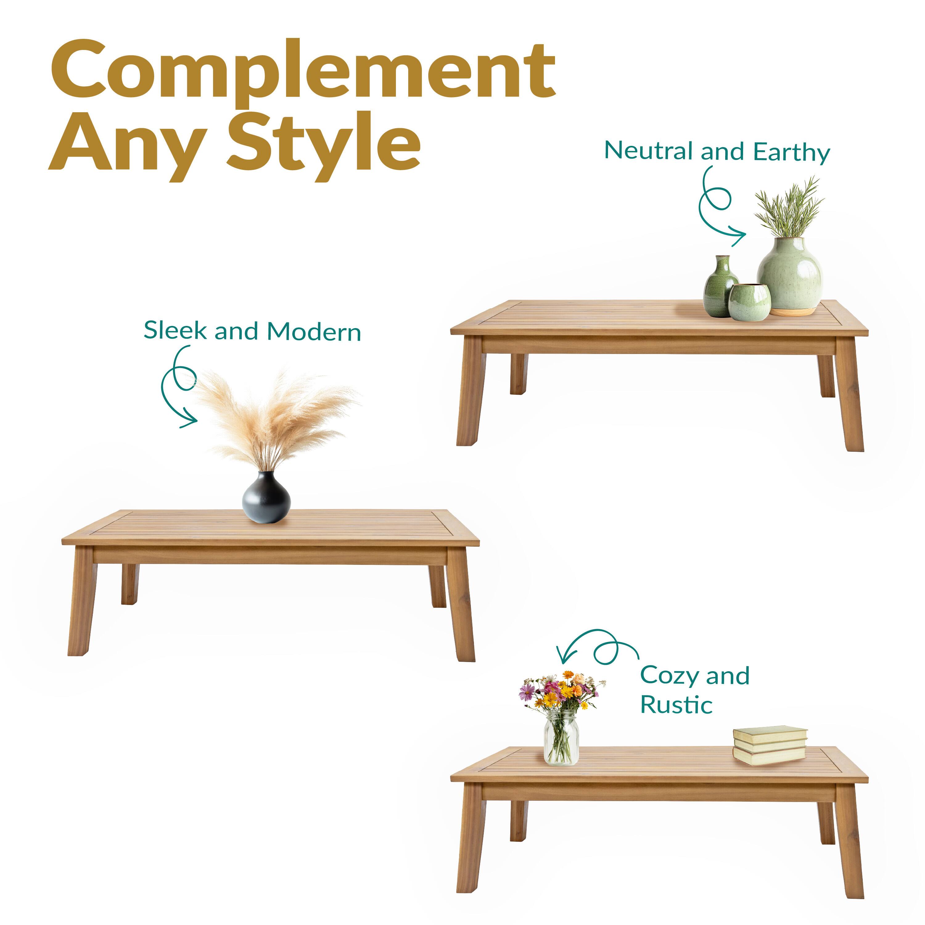 Complement Any Style

- Sleek and Modern
- Neutral and Earthy
- Cozy and Rustic