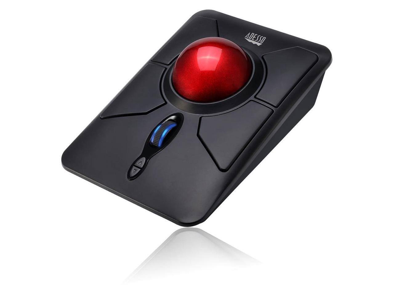 Alt View 3. Adesso - Adesso iMouse T50 - Wireless Programmable Ergonomic Trackball Mouse - Black.