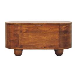 Artisan Furniture - Solid Wood Loren Chestnut Storage Box - Brown