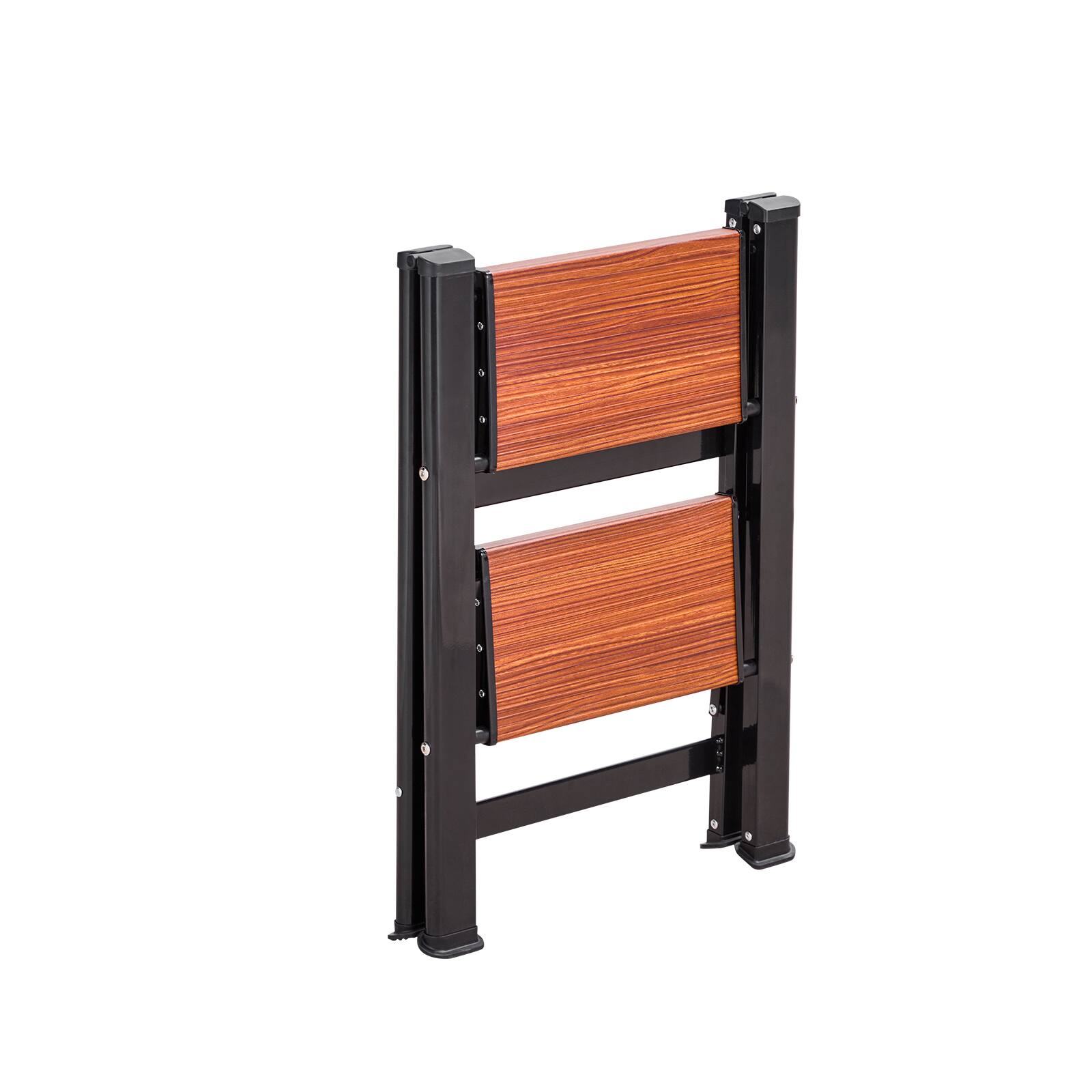Alt View 5. VEVOR - 2 Step Ladder, Folding Step Stool with Wide Anti-Slip Pedal and Comfort Handgrip, Lightweight 330 lbs Capacity Portable - Silver.