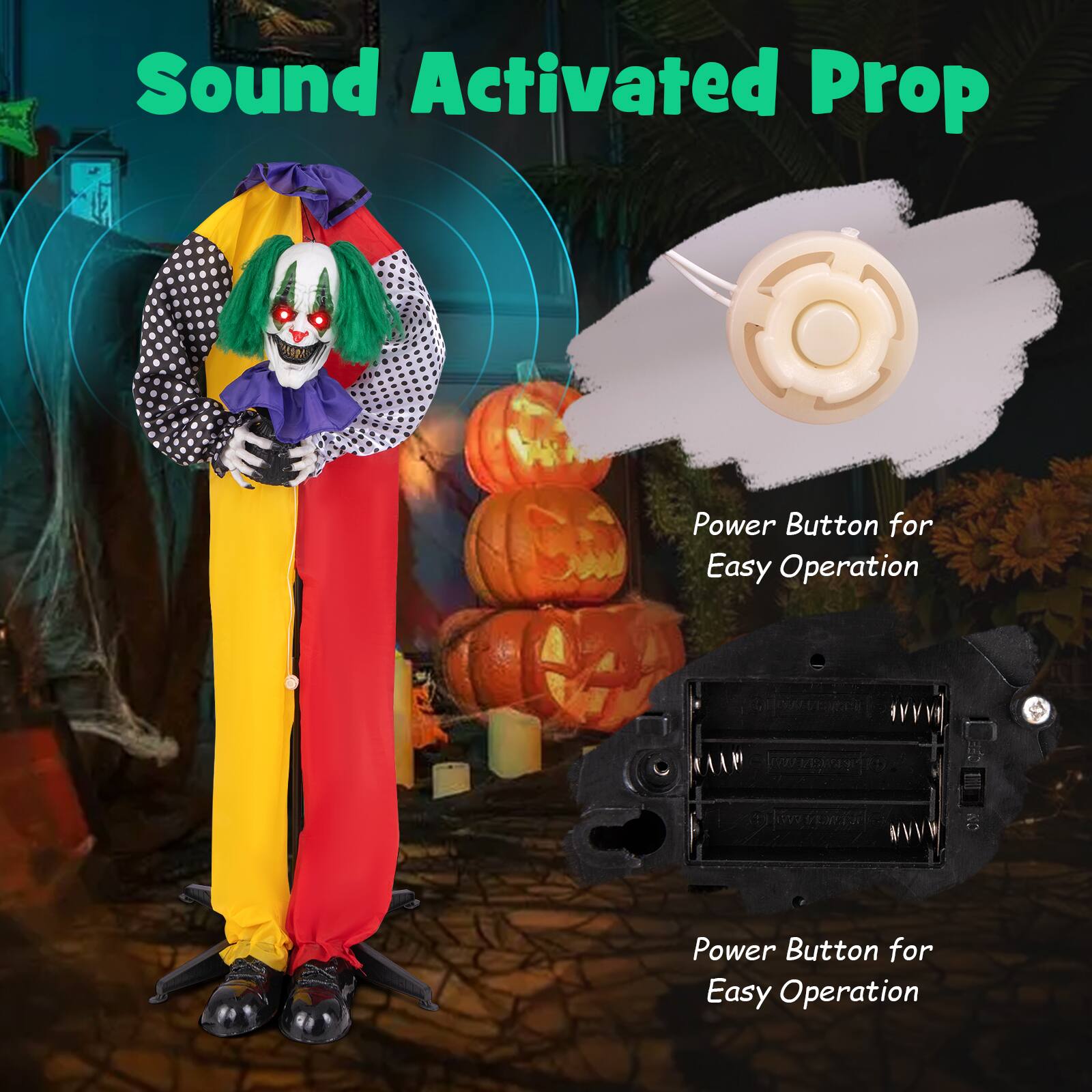 Sound Activated Prop Power Button for Easy Operation