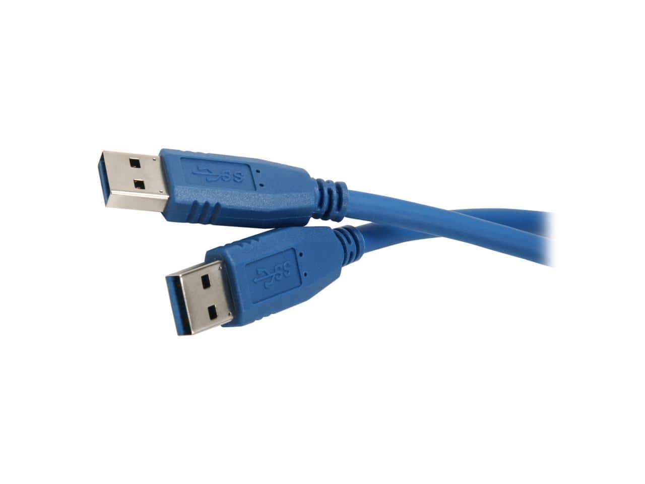 Nippon Labs - USB3-10MM 10ft. Blue USB 3.0 A Male to A Male Cable Gold Plated Connectors