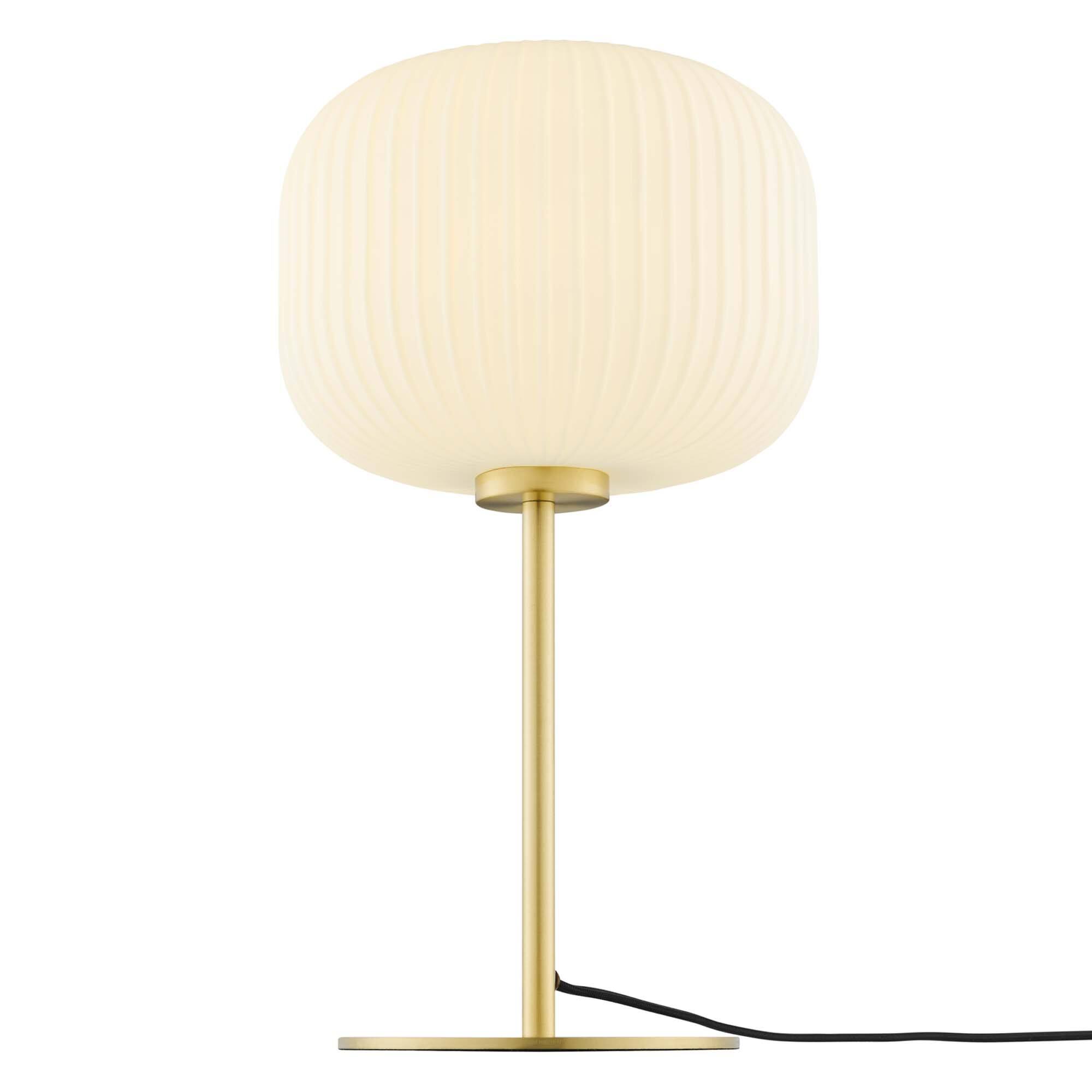 Alt View 2. Modway - Reprise Glass Sphere Glass and Metal Table Lamp by Modway - White Satin Brass.