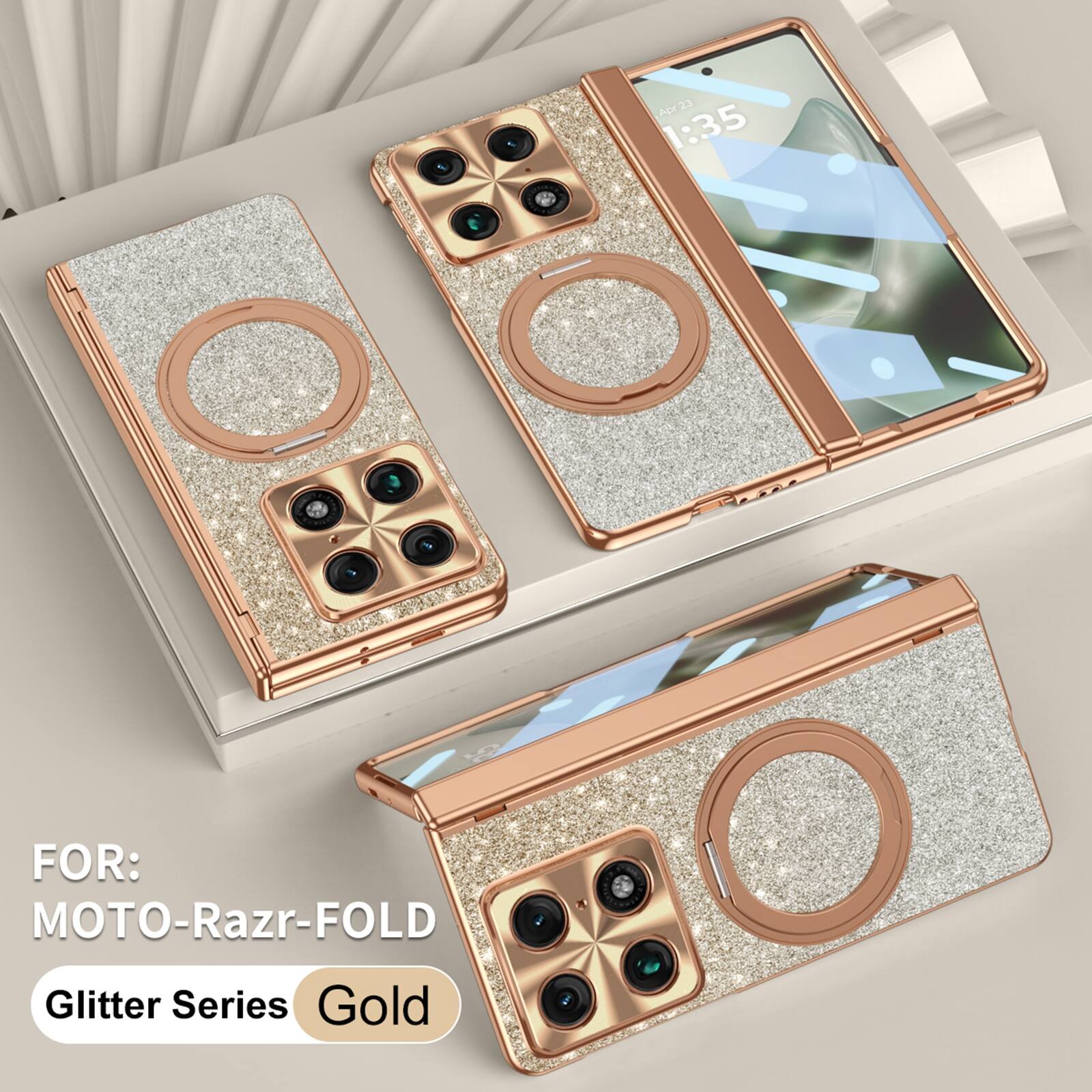 Ape 23 1:35 FOR: MOTO-Razr-FOLD Glitter Series Gold