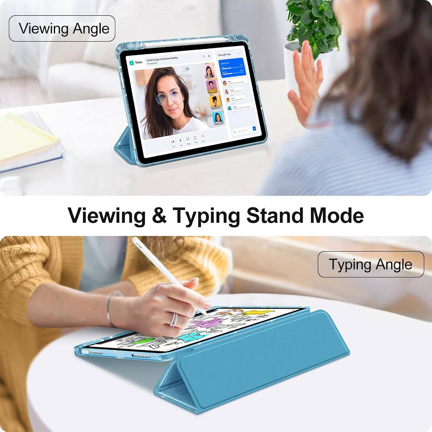 Viewing Angle

Viewing & Typing Stand Mode

Typing Angle