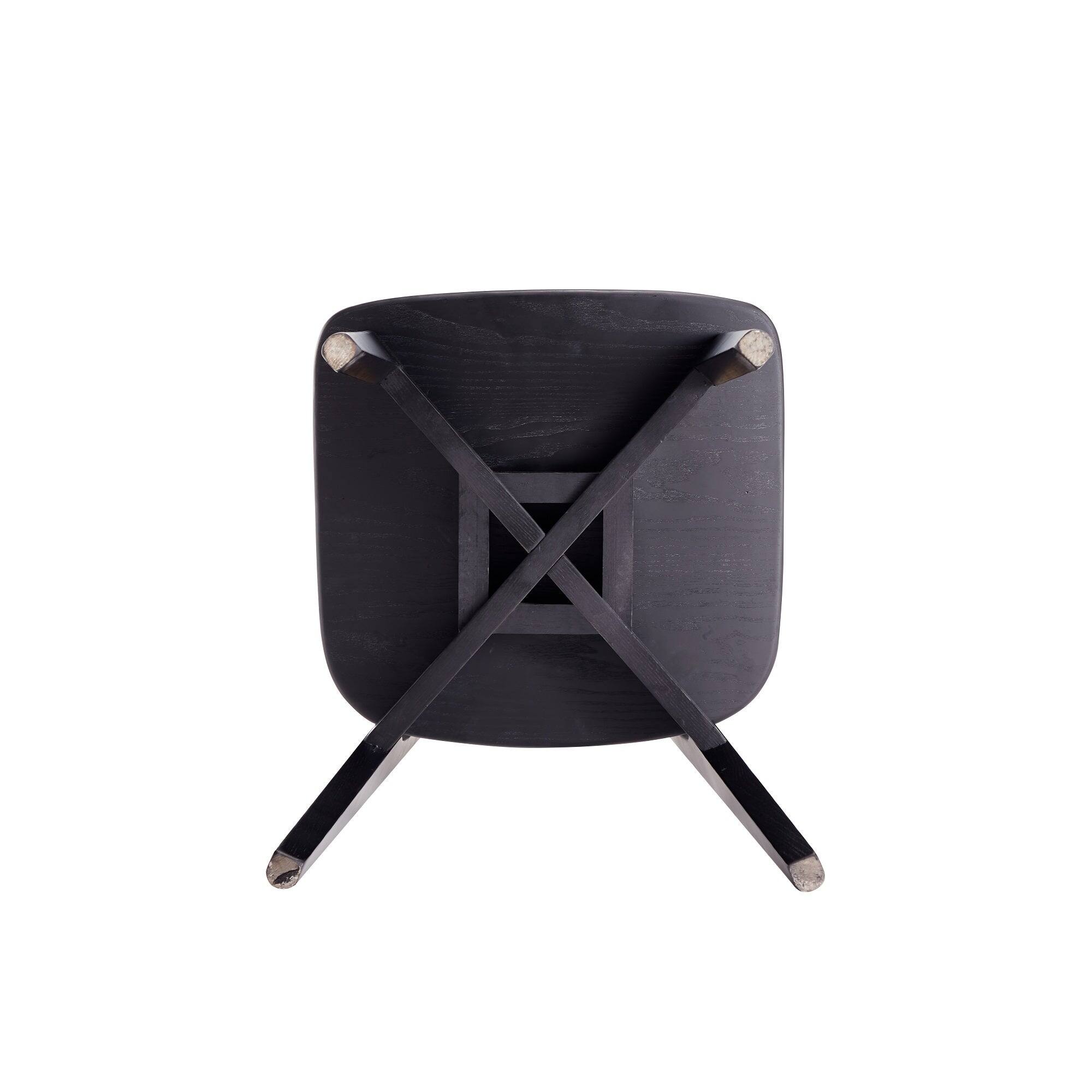 Alt View 6. Manhattan Comfort - Versailles Industry Chic Wood Dining Chair - Set of 2 - Black and Natural.