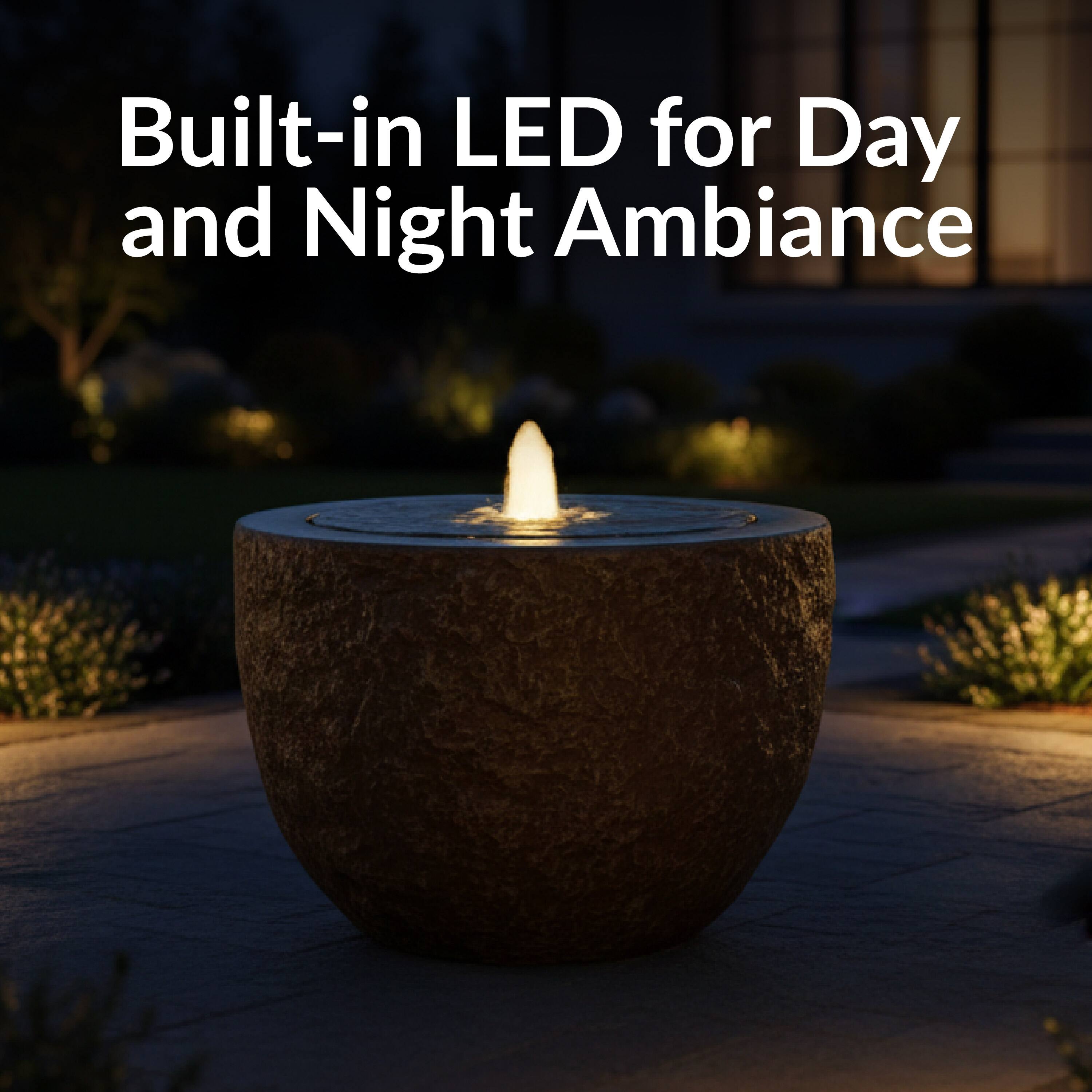 Built-in LED for Day and Night Ambiance