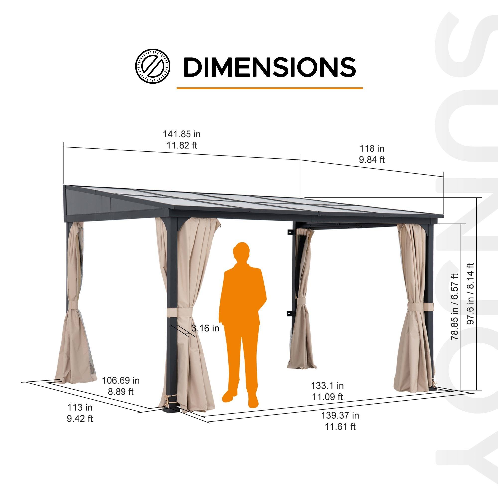 DIMENSIONS

141.85 in / 11.82 ft

118 in / 9.84 ft

106.69 in / 8.89 ft

113 in / 9.42 ft

133.1 in / 11.09 ft

139.37 in / 11.61 ft

3.16 in

78.85 in / 6.57 ft

97.6 in / 8.14 ft
