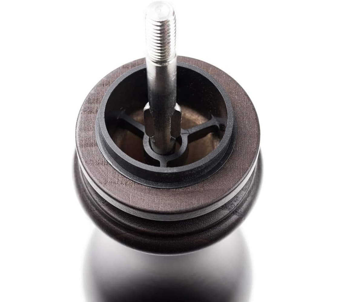 Alt View 1. FINEAK - Paris Adjustable Manual Pepper Mill, Chocolate Beechwood - Black.