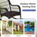 Outdoor Wicker Rocking Chair: Perfect for all-season use. Front Porch, Backyard, Poolside.