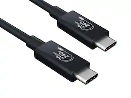 Cable Leader - USB4 Cable 20Gbps, USB-C to USB-C Gen 2x2, 240W 4K, 6.6ft (2m) for Laptop, Dock, Monitor - Black